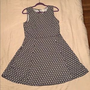 H&M Black and White Dress